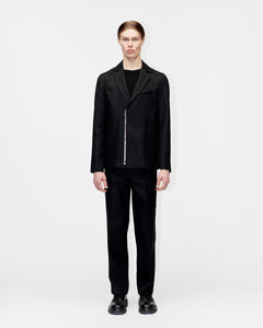 Zip Blazer Coal Twill 009 Black