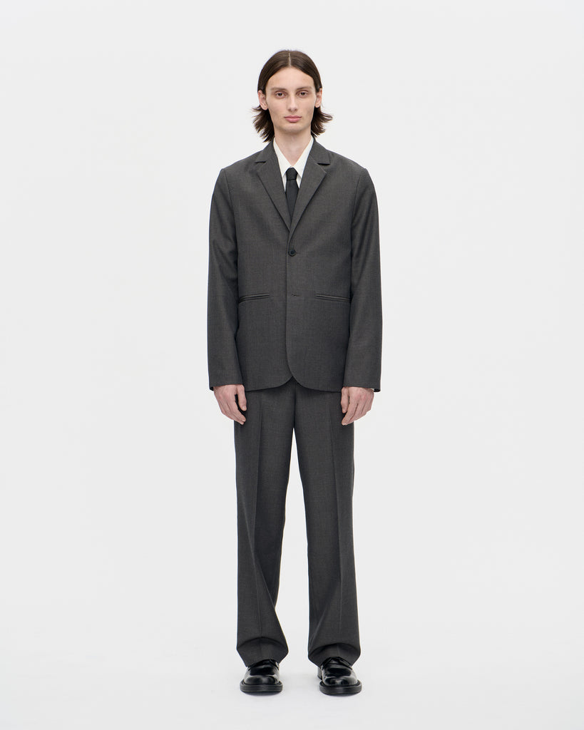 Dress Blazer Pure Wool 008 Charcoal