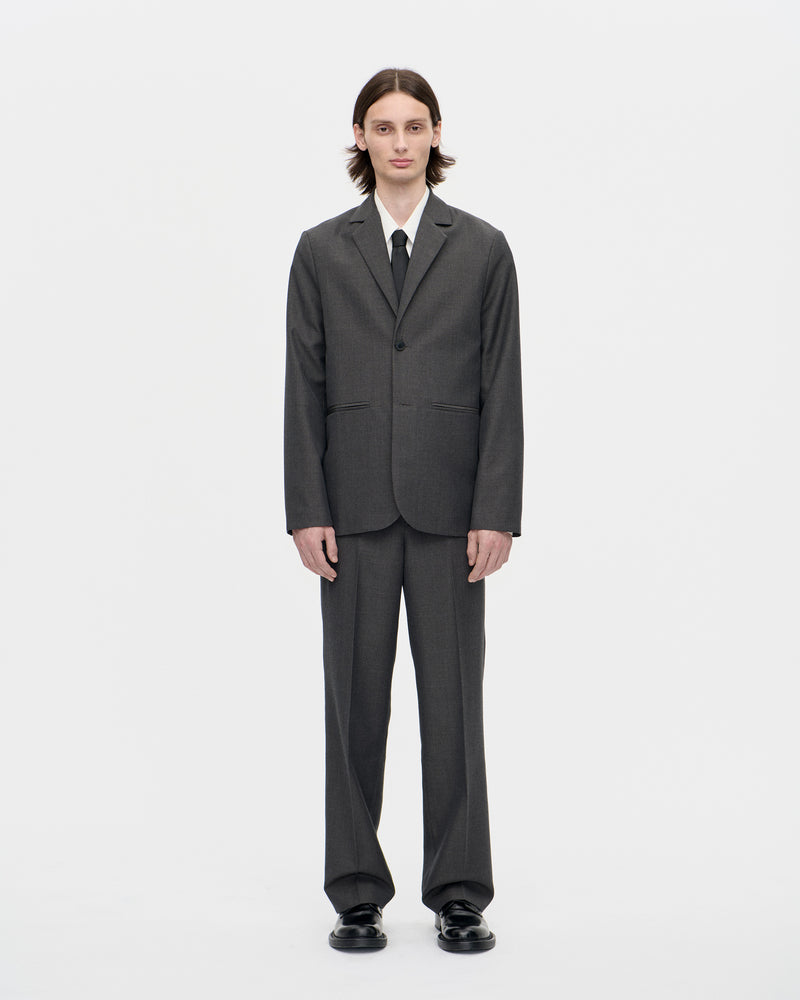 Dress Blazer Pure Wool 008 Charcoal