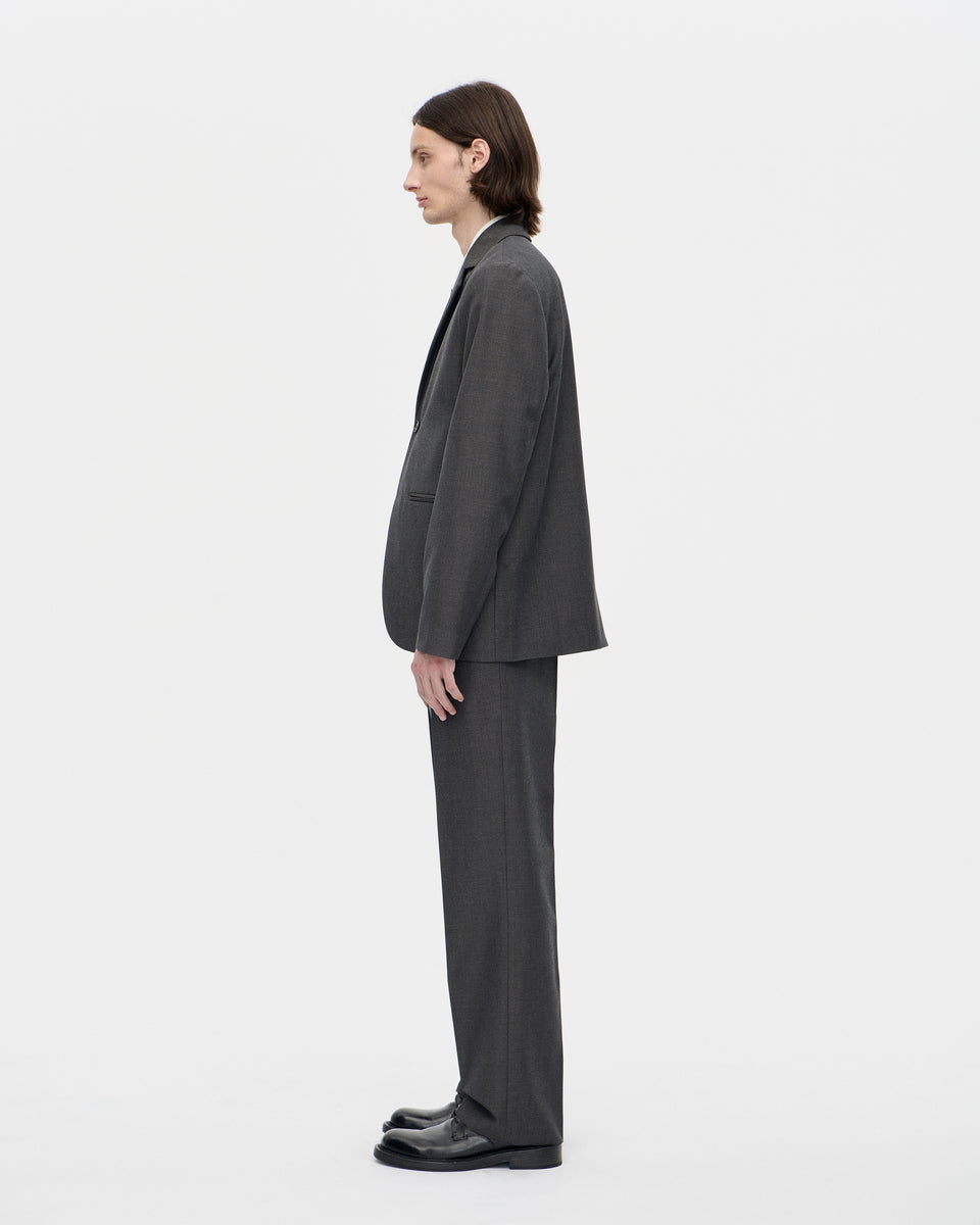Dress Blazer Pure Wool 008 Charcoal