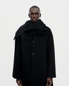 Plaid Scarf Woolcash 009 Black
