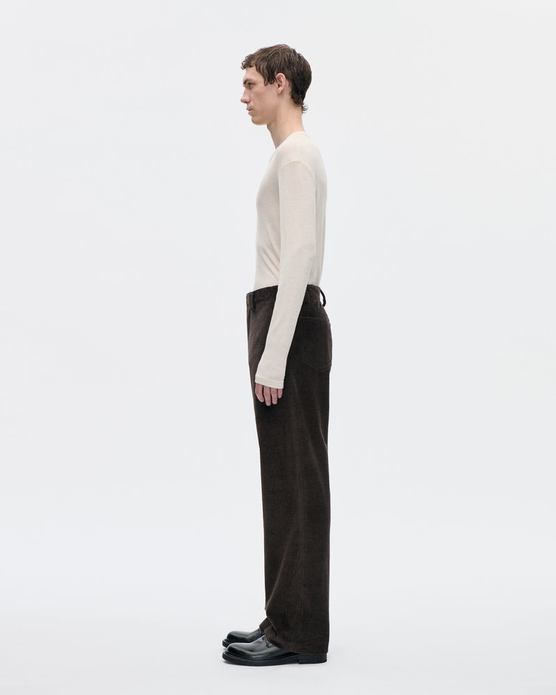 Base Tee LS Army Wool 002 Off White