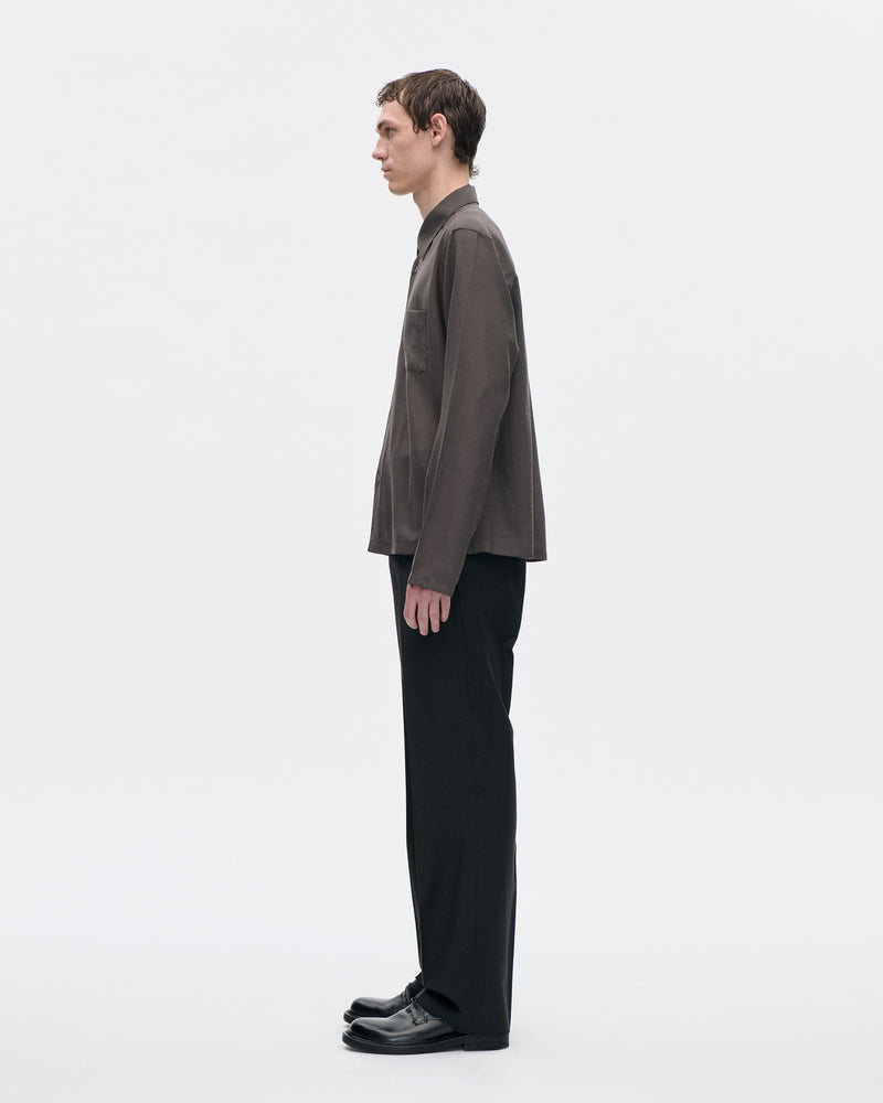 Cordial Shirt 120s Merino 084 Peat