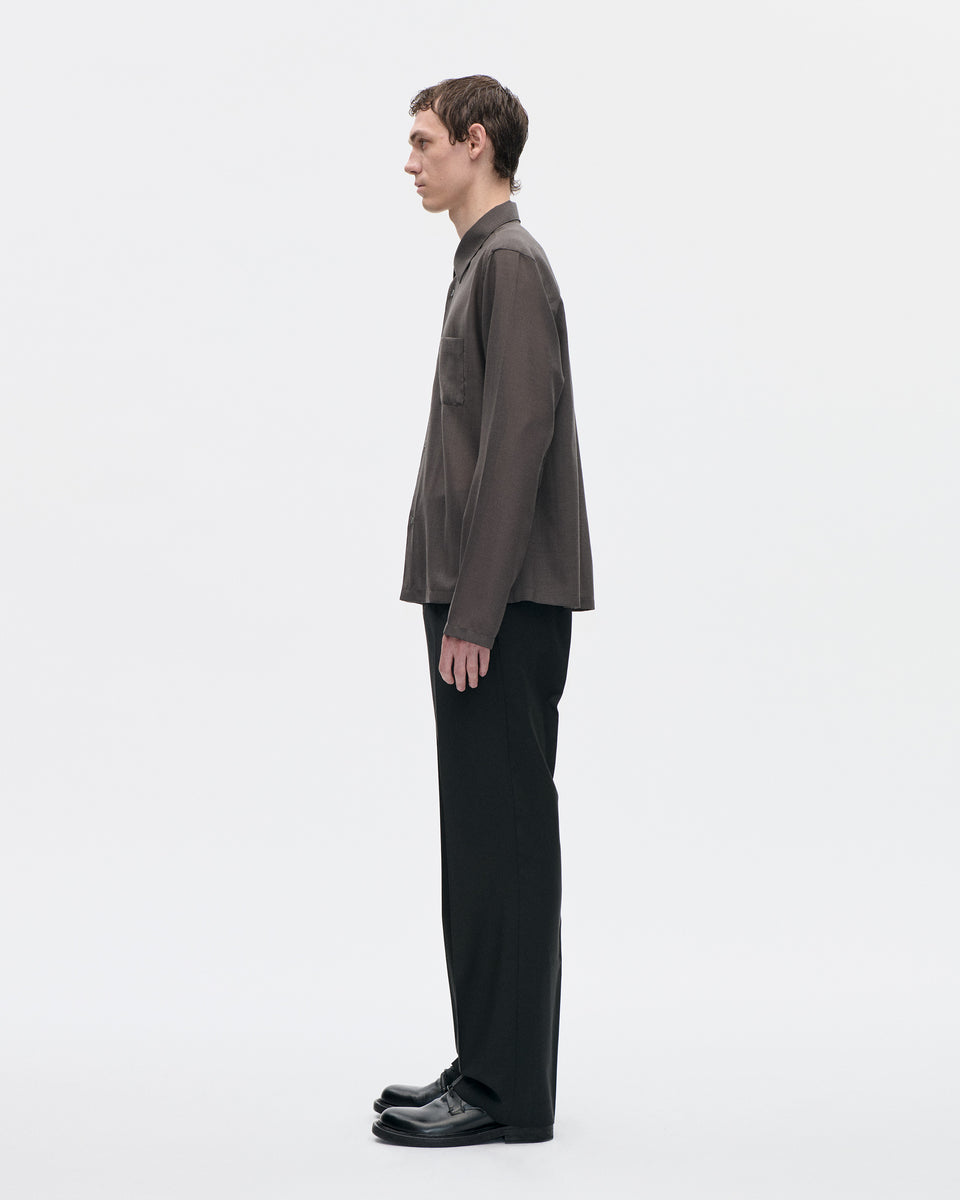 Cordial Shirt 120s Merino 084 Peat