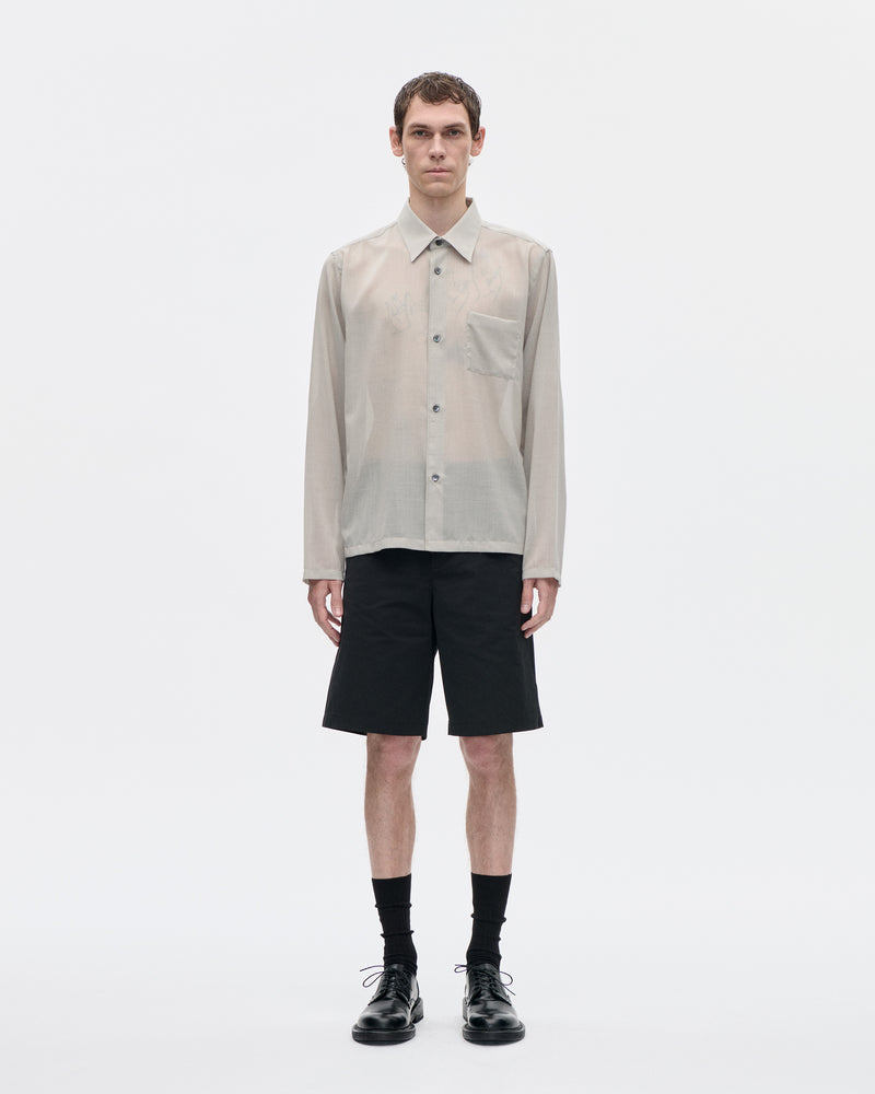 Cordial Shirt 120s Merino 083 Light Grey