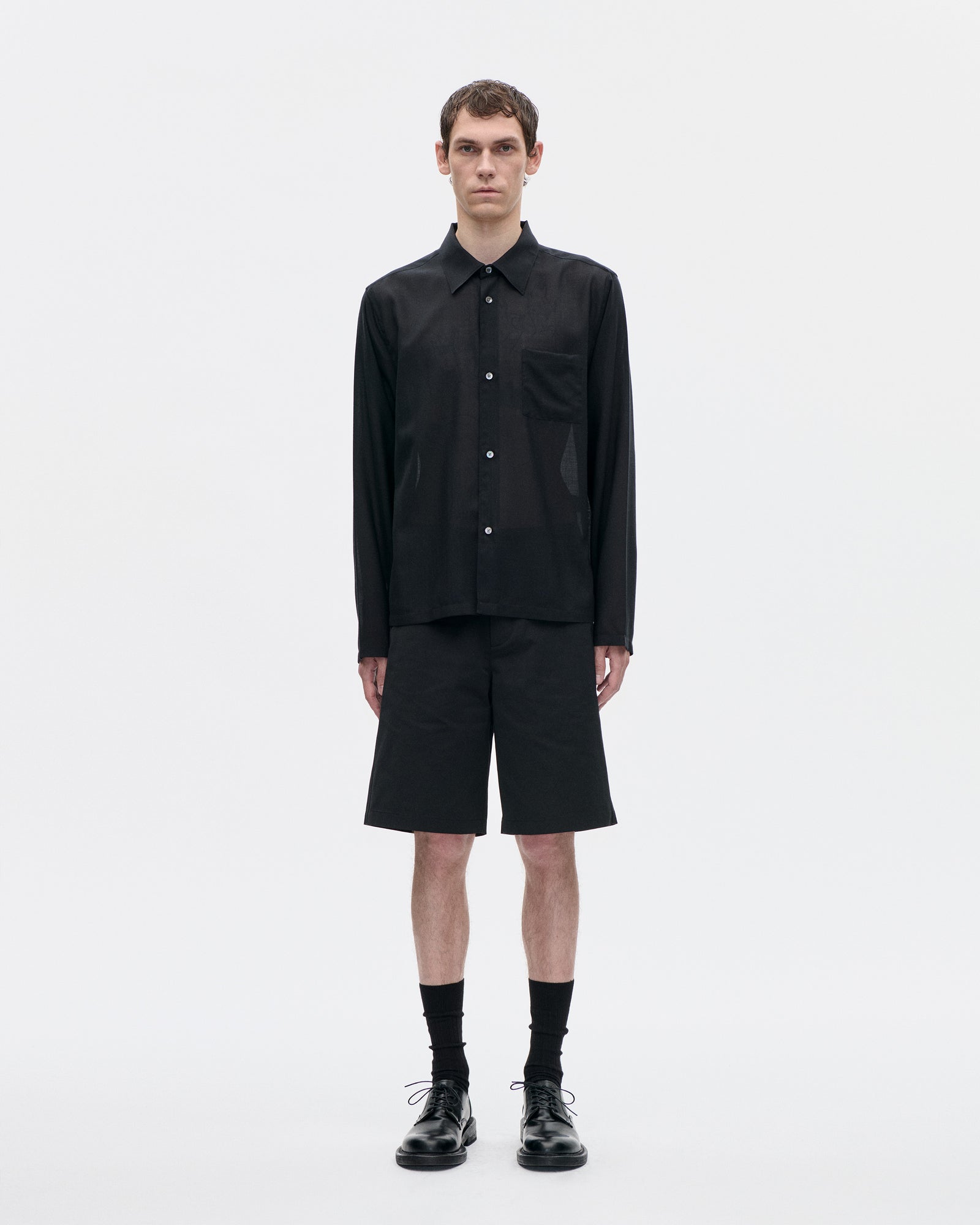 Cordial Shirt 120s Merino 009 Black