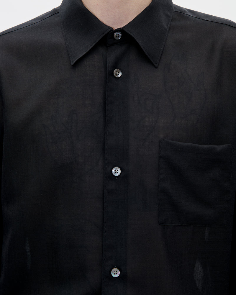 Cordial Shirt 120s Merino 009 Black