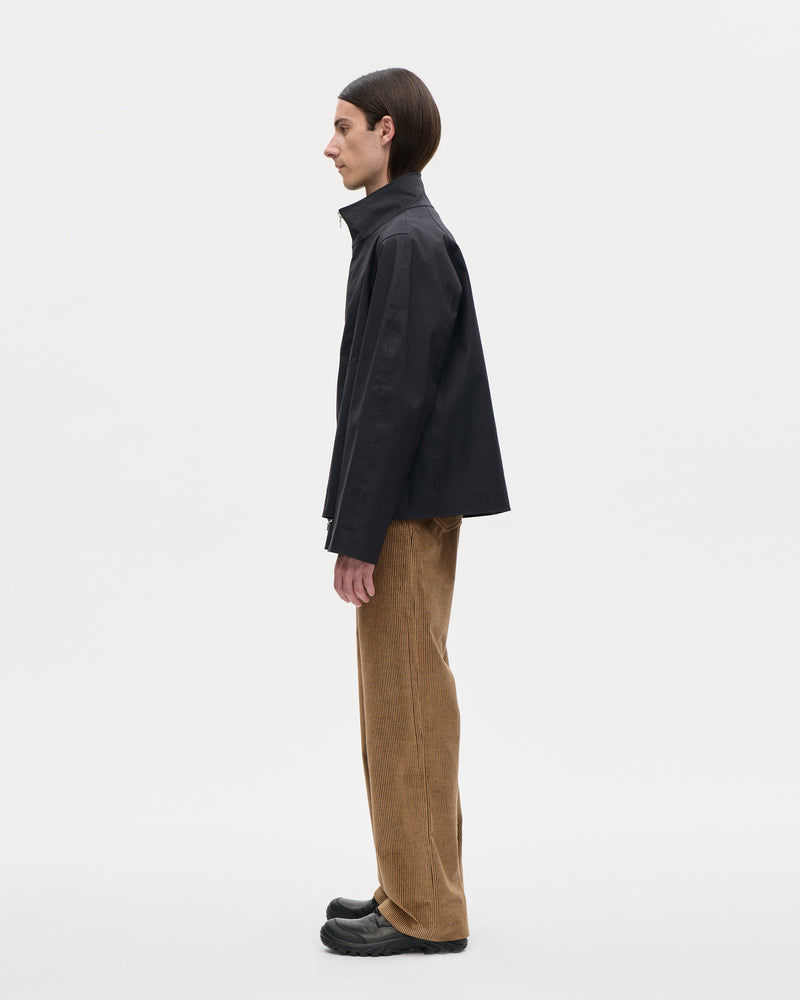 Rubber Zip Smock Hancock 009 Black