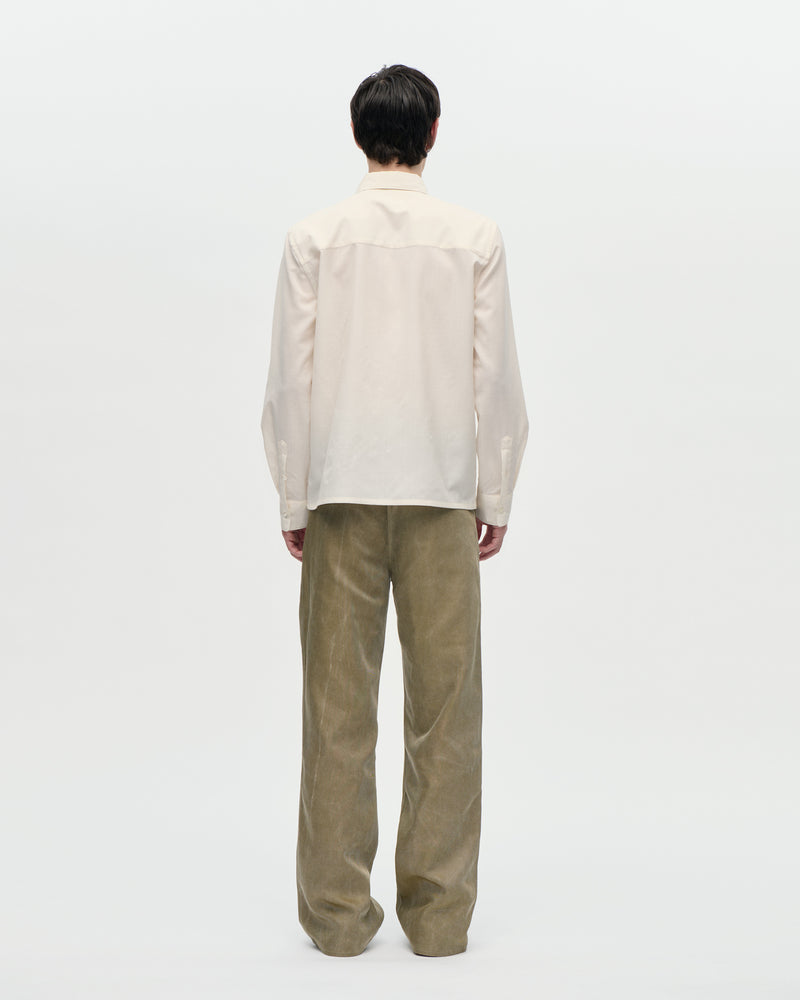 Dinner Shirt Super 100 021 Chalk